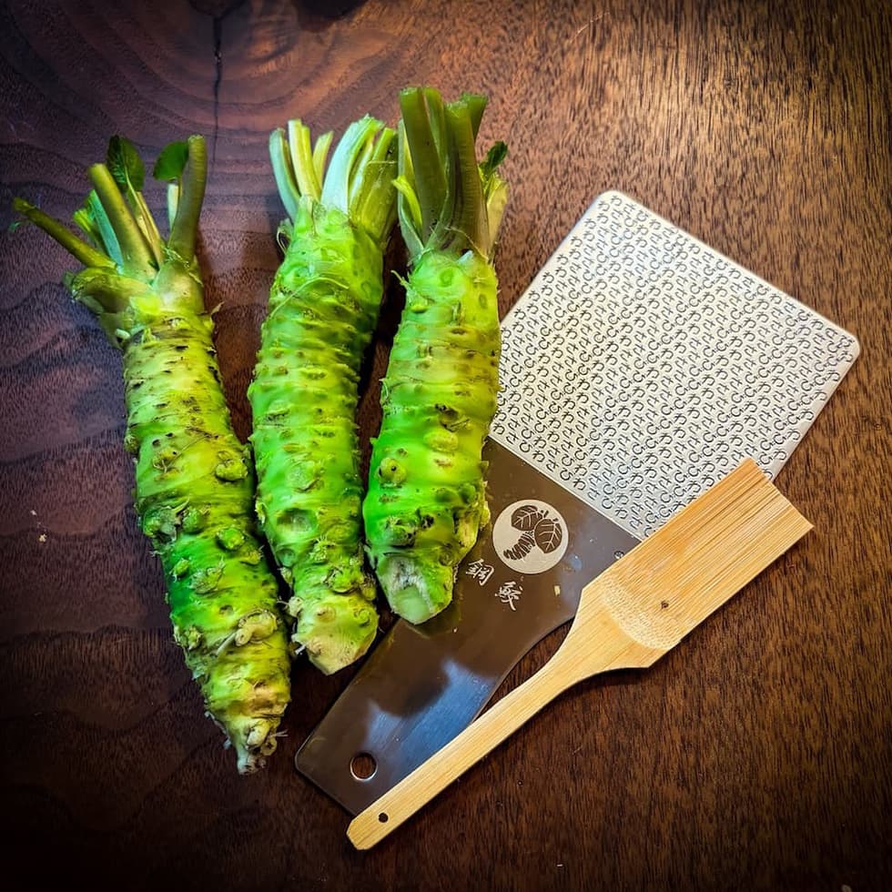 鮫皮おろしと奥多摩わさび